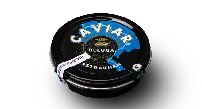 Black caviar osetra, beluga, sterlet