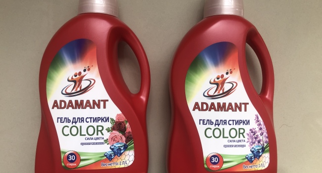 Россия.ООО Сантарин реализует гель для стирки цветного белья Color ADAMANT 
